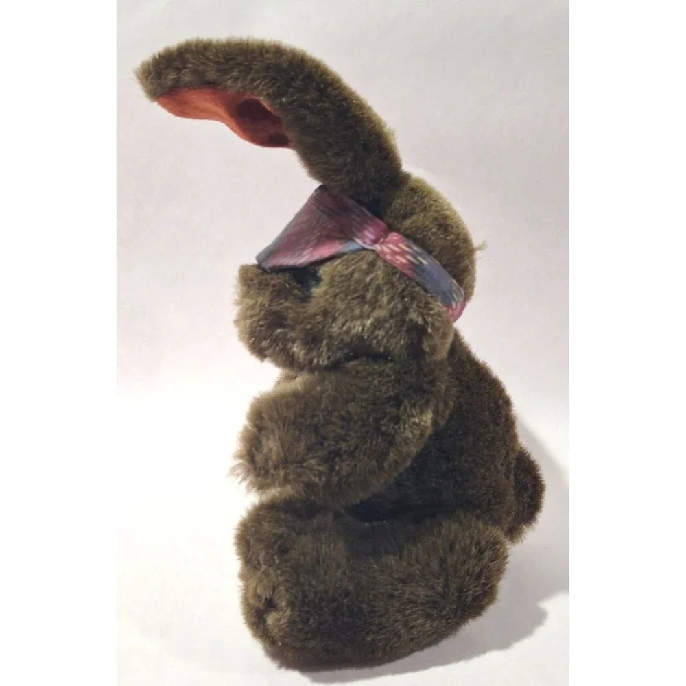 Tb Trading Co The Original Cocolate Bunny w Bow Tie Visor Sitting 7.5 inches